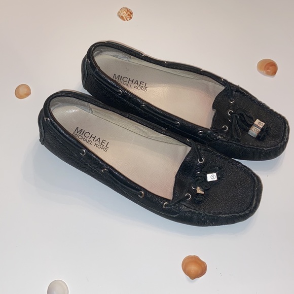 Black Michael Kors size 7 boat shoe loafer - Picture 4 of 7